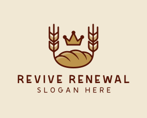 Wheat Bread Loaf  logo design