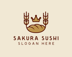 Wheat Bread Loaf  logo design