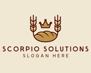 Wheat Bread Loaf  logo design