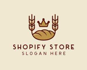 Wheat Bread Loaf  logo design