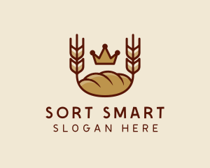 Wheat Bread Loaf  logo design