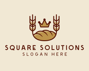 Wheat Bread Loaf  logo design