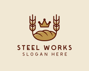 Wheat Bread Loaf  logo design