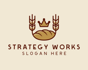 Wheat Bread Loaf  logo design