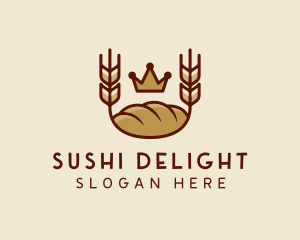 Wheat Bread Loaf  logo design