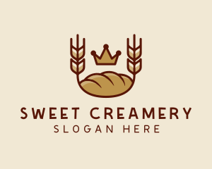 Wheat Bread Loaf  logo design