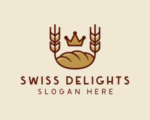 Wheat Bread Loaf  logo design