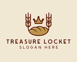 Wheat Bread Loaf  logo design