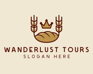 Wheat Bread Loaf  logo design