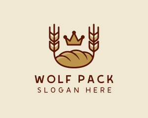 Wheat Bread Loaf  logo design