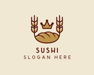 Wheat Bread Loaf  logo design