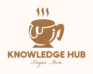 Espresso - Brown Hot Coffee logo design