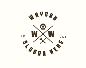 Wrench - Handyman Repair Tools logo design