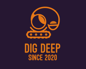Excavator Digging Machine logo design