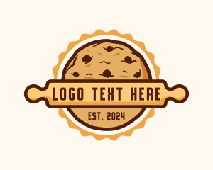 Culinary - Cookies Rolling Pin logo design