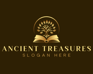 Luxury Book Tree logo design