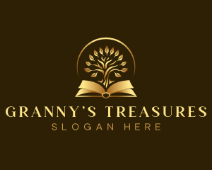 Luxury Book Tree logo design