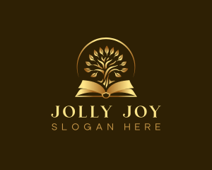 Luxury Book Tree logo design