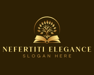 Luxury Book Tree logo design