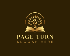 Book - Luxury Book Tree logo design