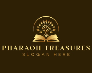 Luxury Book Tree logo design