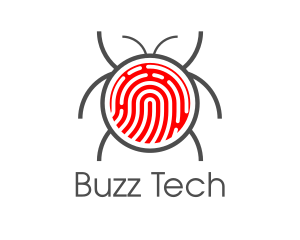 Bug - Red Fingerprint Bug logo design