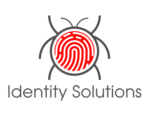 Identification - Red Fingerprint Bug logo design