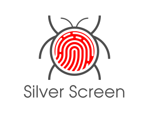 Biometric - Red Fingerprint Bug logo design