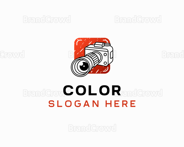 Camera Lens Photography Studio Logo