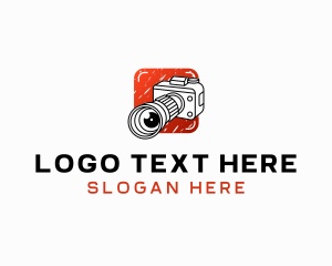 Dslr - Camera Lens Photography Studio logo design