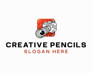 Camera Lens Photography Studio logo design