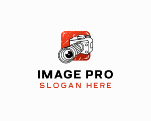 Imaging - Camera Lens Photography Studio logo design