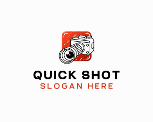 Shoot - Camera Lens Photography Studio logo design