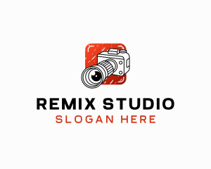 Camera Lens Photography Studio logo design