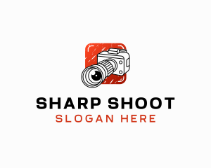 Shoot - Camera Lens Photography Studio logo design