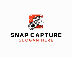 Capture - Camera Lens Photography Studio logo design