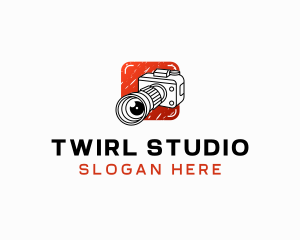 Camera Lens Photography Studio logo design