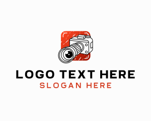 Vlogger - Camera Lens Photography Studio logo design