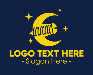 Outerspace - Yellow Moon Screw logo design