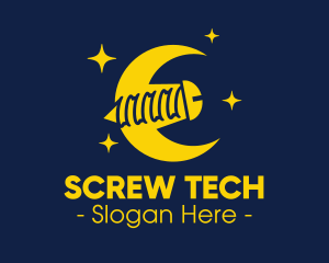 Yellow Moon Screw logo design