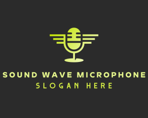 Podcast Mic Sound logo design