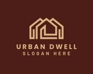 Deluxe Apartment Real Estate logo design