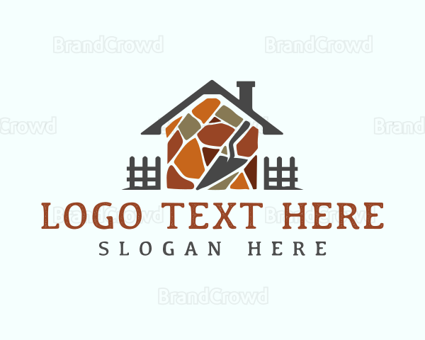 House Masonry Brick Logo