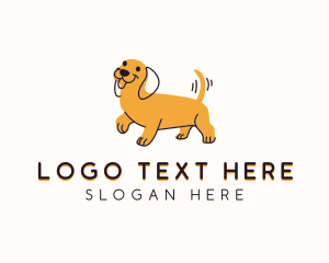 Cartoon - Dachshund Pet Cartoon logo design