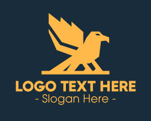 Flying Bird - Wild Bird Wing logo design