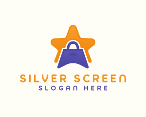 Ecommerce - Star Shopping Bag logo design