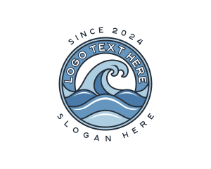 Coast - Ocean Wave Coast logo design