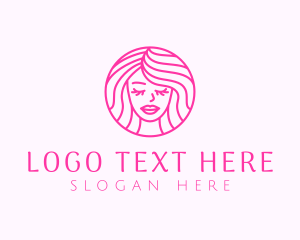 Woman Beauty Hair Logo