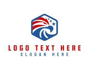 Emblem - Patriotic American Eagle logo design