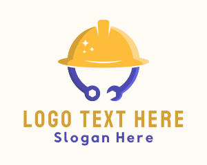 Plumber - Construction Hat Tools logo design